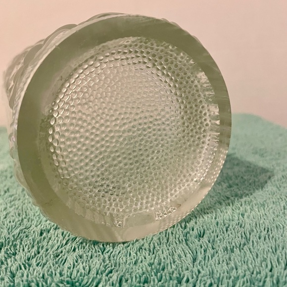 Bohemian Czech Sklo Union Hermanova Hut Art Glass Hand Pressed Vase with Flowers - Picture 6 of 15